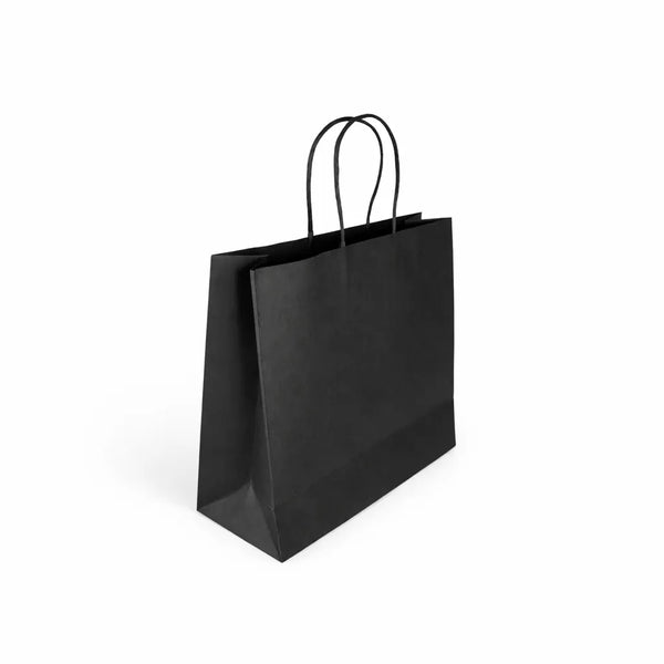 Black Extra Small Kraft Paper Bag – 350W × 260H × 110mm