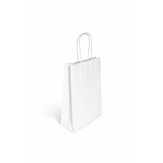 White Extra Small Kraft Paper Bag – 160W × 255H × 60mm